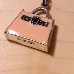 925 vintage marcasite purse pendant